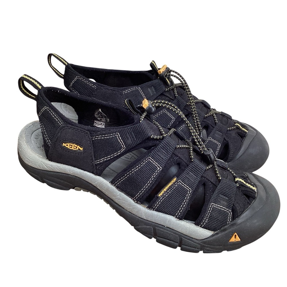 Keen Newport H2 Sandals Size 10 Waterproof Black Gray Outdoor Water Shoes Active